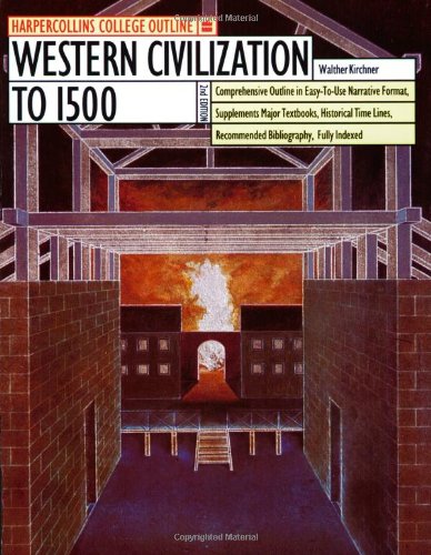 Western Civilization to 1500 (HarperCollins College Outline),Used