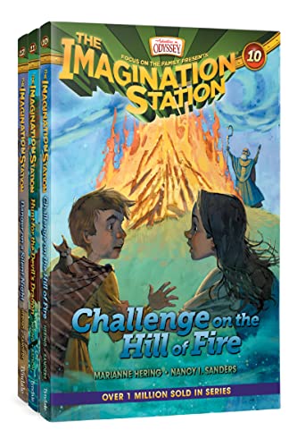 Imagination Station Books 3Pack: Challenge on the Hill of Fire / Hunt for the Devil's Dragon / Danger on a Silent Night (AIO Im,Used