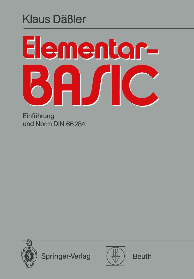Elementarbasic: Einfhrung Und Norm Din 66 284 (German Edition),Used