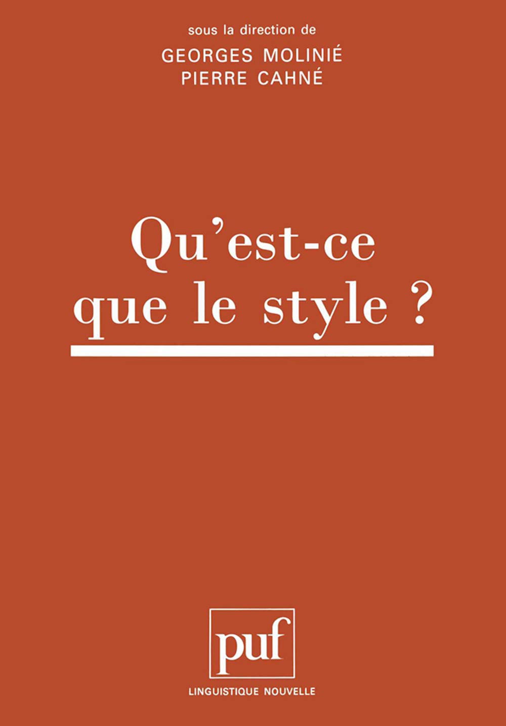 Qu'estce que le style ?,Used