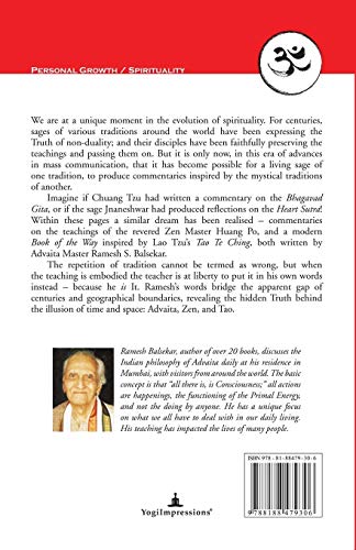 Advaita On Zen And Tao: Insights On Huang Po & Lao Tzu,Used