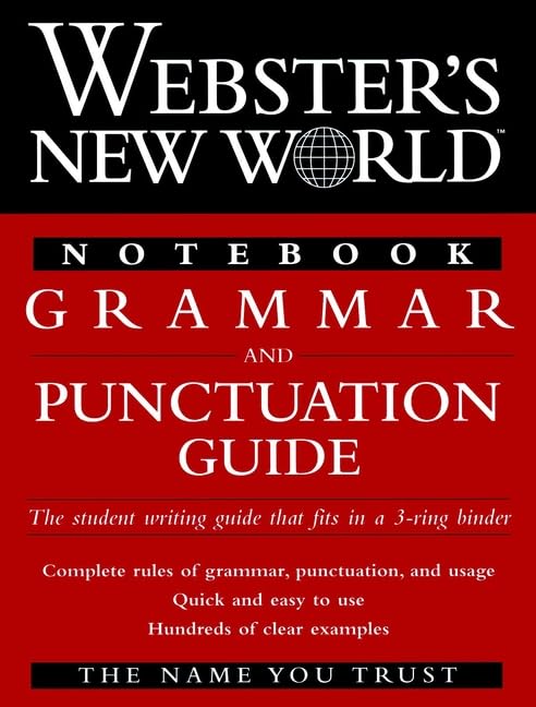 Webster's New World Notebook Grammar & Punctuation Guide,Used