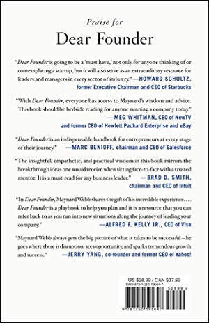 Dear Founder: Letters of Advice for Anyone Who Leads, Manages, or Wants to Start a Business,Used