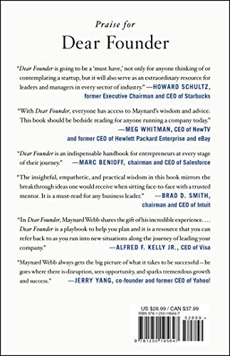 Dear Founder: Letters of Advice for Anyone Who Leads, Manages, or Wants to Start a Business,Used