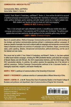 Political Campaign Communication: Principles and Practices (Communication, Media, and Politics),Used
