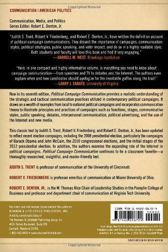 Political Campaign Communication: Principles and Practices (Communication, Media, and Politics),Used