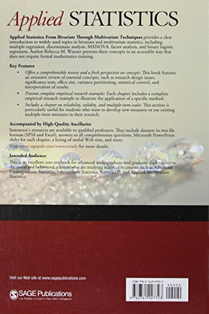 Applied Statistics: From Bivariate Through Multivariate Techniques,Used