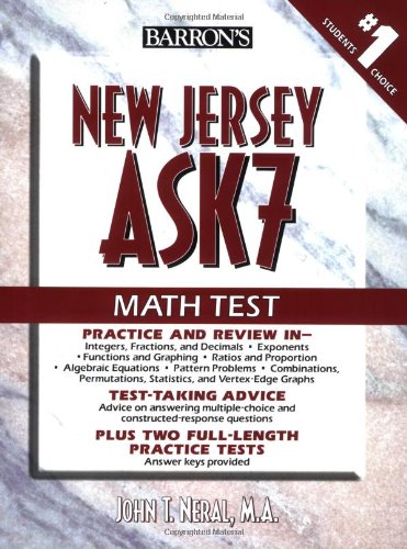New Jersey ASK7 Math Test,Used