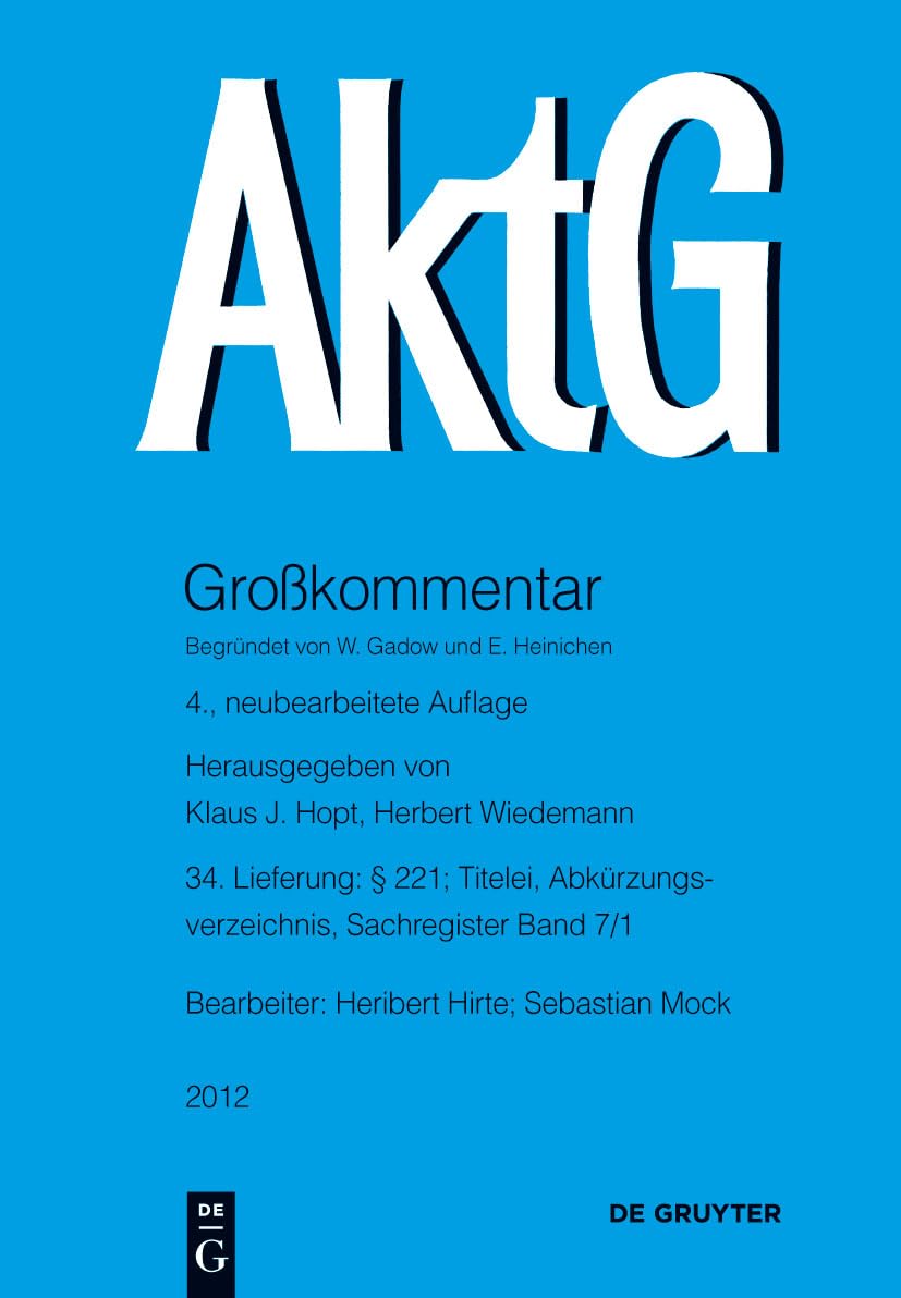 221; Titelei, Abkrzungsverzeichnis, Sachregister Band 7/1 (Grokommentare der Praxis) (German Edition),Used