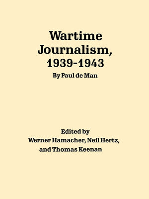 Wartime Journalism, 193943,Used