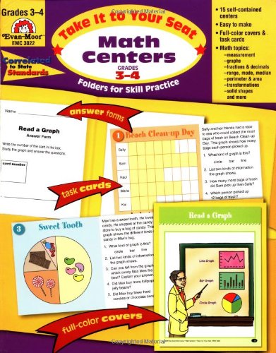Take It to Your Seat Math Centers, Grades 34,New