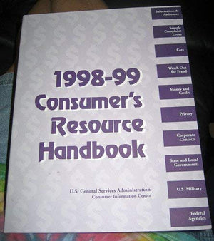 Consumer's Resource Handbook, 199899,Used