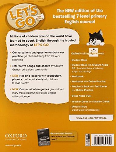 Let's Go 5 Workbook: Language Level: Beginning to High Intermediate. Interest Level: Grades K6. Approx. Reading Level: K4,Used