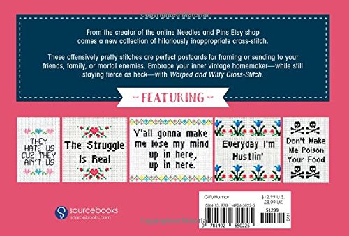 Warped and Witty CrossStitch: 30 Feisty Postcards for the Honest Crafter,Used
