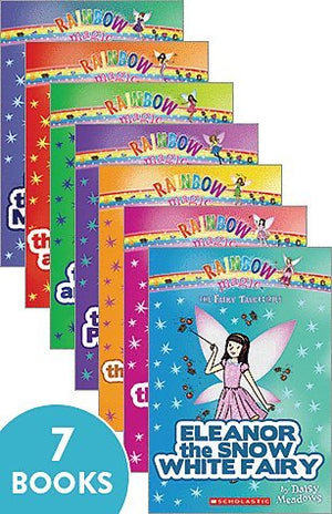 rainbow magic fairy tale fairies set of 7 paperback books by daisy meadows,Used
