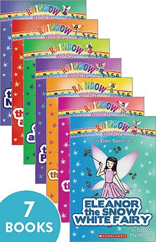 rainbow magic fairy tale fairies set of 7 paperback books by daisy meadows,Used