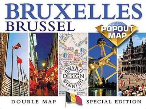 Brussels Bruxelles PopOut Map (Double Map, Special Edition),Used