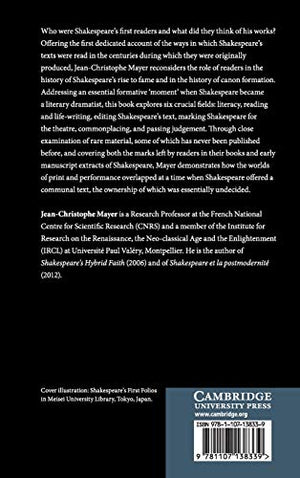 Shakespeare's Early Readers: A Cultural History from 1590 to 1800,Used