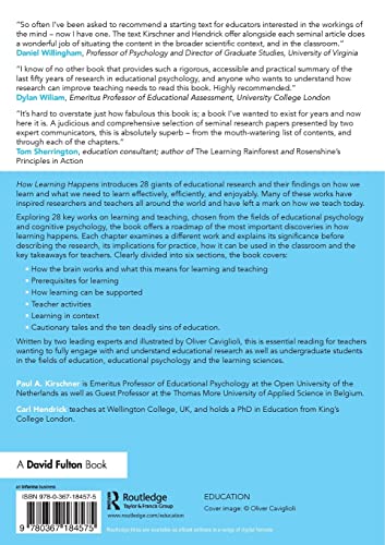 How Learning Happens: Seminal Works In Educational Psychology And What They Mean In Practice