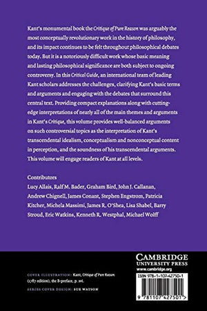 Kant's Critique of Pure Reason: A Critical Guide (Cambridge Critical Guides),Used