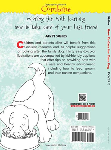 How to Care for Your Dog: A Color & Learn Guide for Kids (Dover Kids Activity Books: Animals),Used