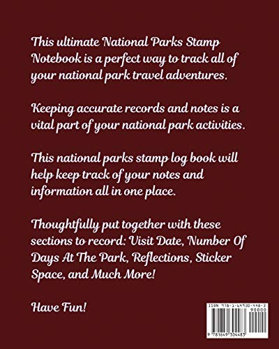 National Parks Stamp Book For Kids: Outdoor Adventure Travel Journal Passport Stamps Log Activity Book,Used