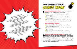 Draw Your Own Comic Book: ActionReady Comic Pages, KidFriendly Instructions, and Colorful Stickers to Bring Your Amazing Story,Used