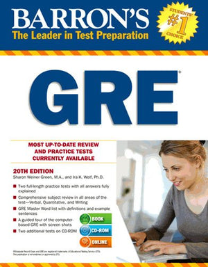 Barron's GRE with CDROM,Used