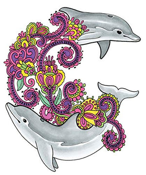 Dolphin Dream Designs Coloring Book (Dover Sea Life Coloring Books),Used