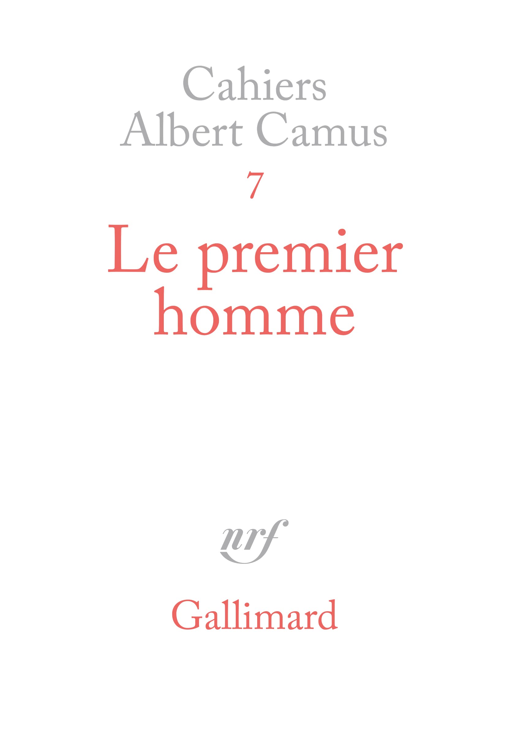 Le Premier Homme (French Edition),Used