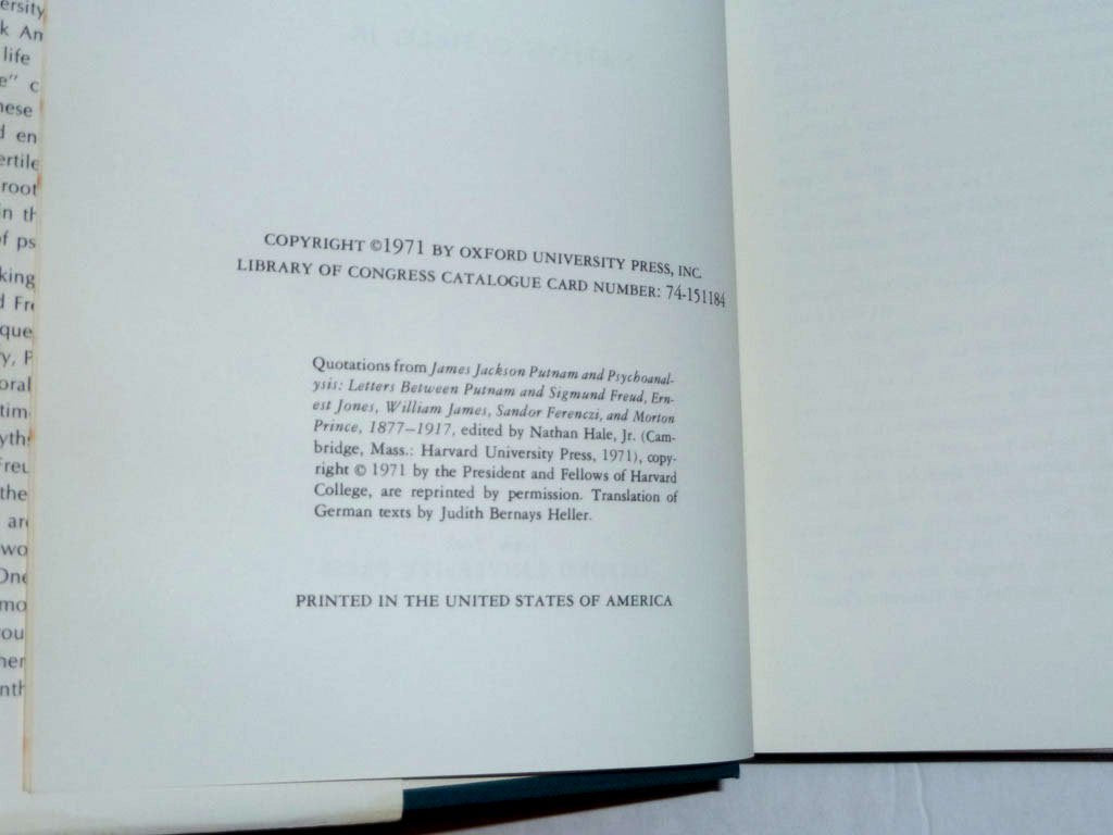 Freud and the Americans: The Beginnings of Psychoanalysis in the United States, 18761917,Used