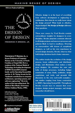 Design Of Design, The: Essays From A Computer Scientist,Used