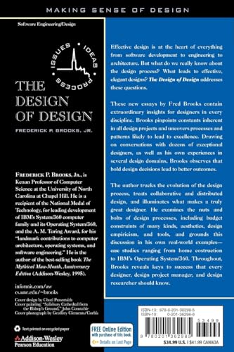 Design Of Design, The: Essays From A Computer Scientist,Used