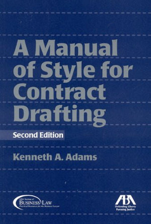 Manual of Style for Contract Drafting,Used