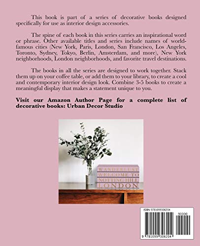 Wanderlust: A decorative book for coffee tables, bookshelves and interior design styling  Stack deco books together to create a ,Used