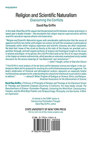 Religion and Scientific Naturalism: Overcoming the Conflicts (Suny Series in Constructive Postmodern Thought),Used