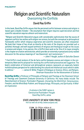 Religion and Scientific Naturalism: Overcoming the Conflicts (Suny Series in Constructive Postmodern Thought),Used