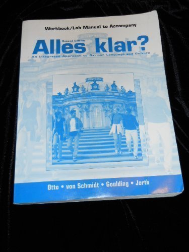 Workbook/Lab Manual to Accompany Alles Klar,Used