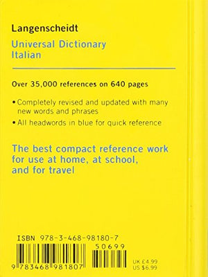 Langenscheidt Universal Dictionary Italian (Langenscheidt Universal Dictionaries)