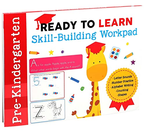 Ready to Learn: PreKindergarten SkillBuilding Workpad: Letter Sounds, Number Practice, Alphabet Writing, Counting, Shapes,Used