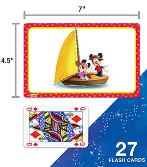 Disney Learning Mickey & Friends BIG First Words Flash Cards for Kids Ages 48, Sight Words Flash Cards and Letter Tracing Pract,Used
