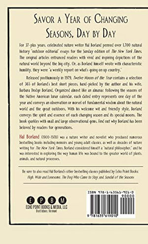 Hal Borland's: Twelve Moons of the Year,Used