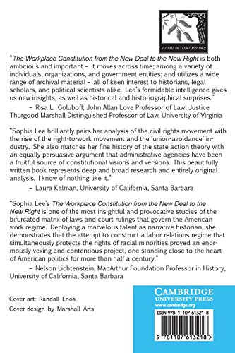 The Workplace Constitution from the New Deal to the New Right (Studies in Legal History),Used