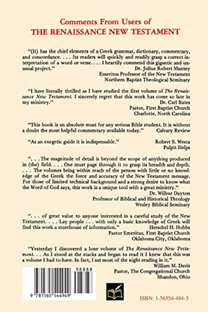 The Renaissance New Testament, Vol. 18,Used