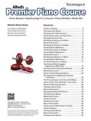 Premier Piano Course Technique, Bk 6 (Premier Piano Course, Bk 6),Used