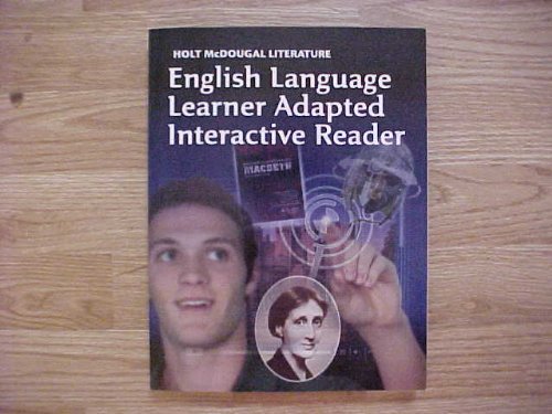 Holt McDougal Literature: Ell Adapted Interactive Reader Grade 12 British Literature,Used