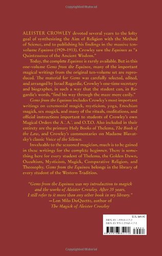 Gems from the Equinox: Instructions by Aleister Crowley for His Own Magical Order,New
