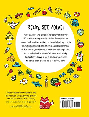 SuperFun Brain Teasers and Marvelous Mazes: Time Yourself, Challenge Your Friends, Train Your Brain (Happy Fox Books) Activity ,Used