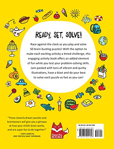 SuperFun Brain Teasers and Marvelous Mazes: Time Yourself, Challenge Your Friends, Train Your Brain (Happy Fox Books) Activity ,Used