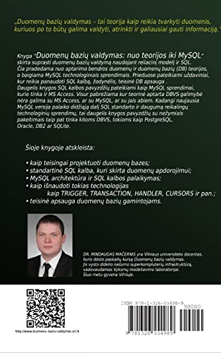 Duomenu baziu valdymas: nuo teorijos iki MySQL (Lithuanian Edition),Used